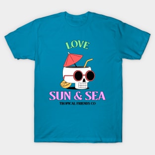 Tropical Beach Vibes Summer Sea & Sun T-Shirt